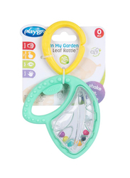 Playgro in My Garden Leaf Rattle Teether, Multicolour
