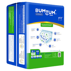 Bumtum Baby Super Jumbo Pants Style Diaper, S, 44 Count
