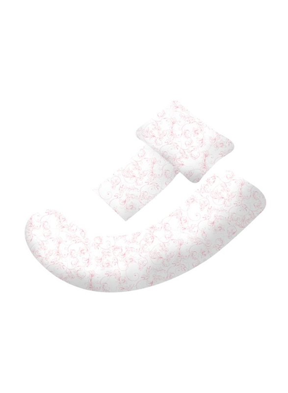 Ryco Comfy Multi-Position Pregnancy Pillow, Pink