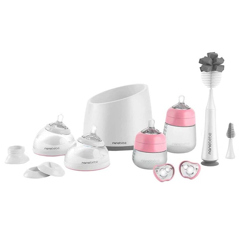 

Nanobebe Complete Feeding Set, Pink