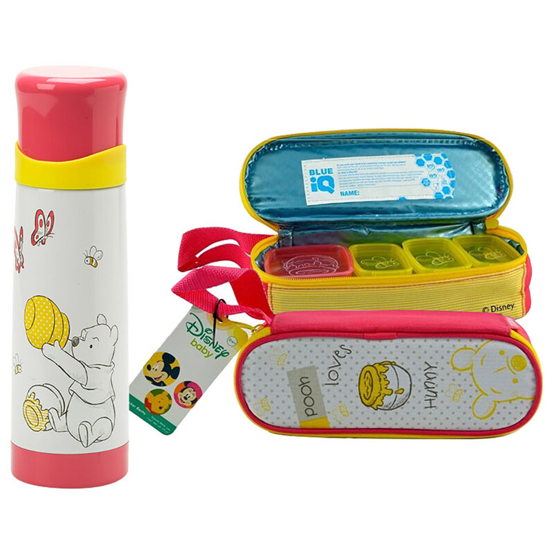 

Disney Winnie The Pooh Bullet Flask and Bento Buddies, Multicolour