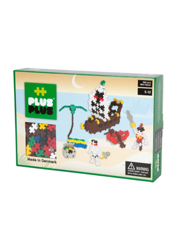

Plus Plus Mini Basic Pirates Puzzle Set, 360 Pieces, Ages 5+, Multicolour