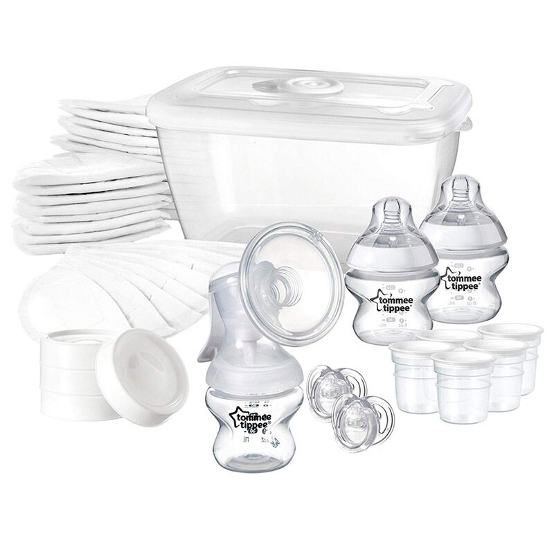 

Tommee Tippee Closer to Nature Breast Feeding Kit, 17-Pieces, Clear