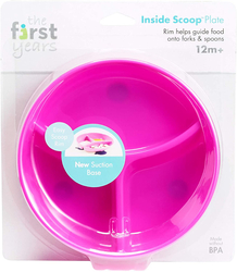 The First Years Inside Scoop Suction Sectioned Plate, Assorted