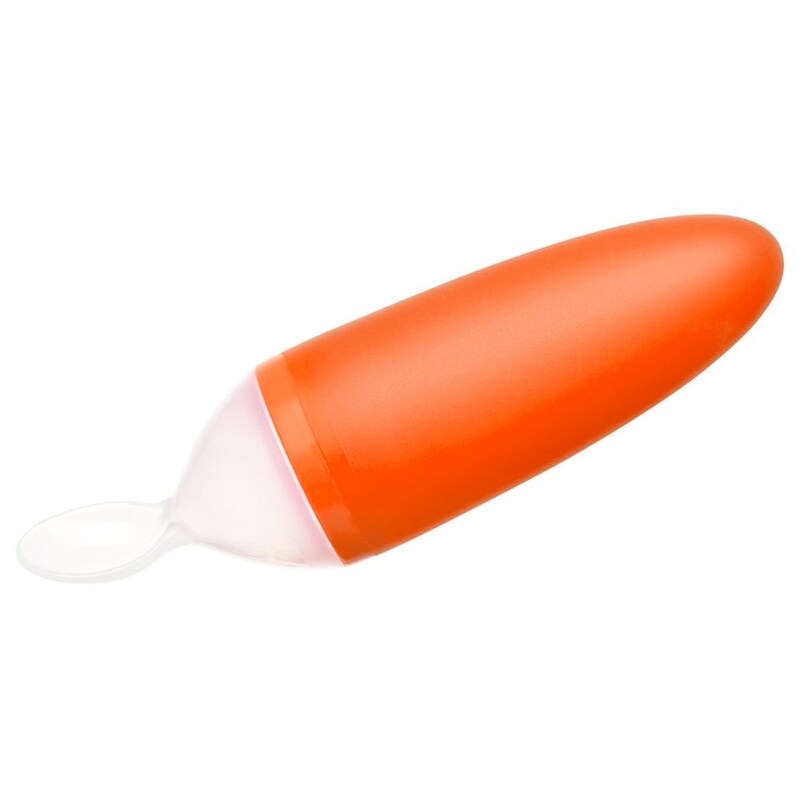 

Boon Squirt Silicone Baby Food Dispensing Spoon, 4+ Months, Orange