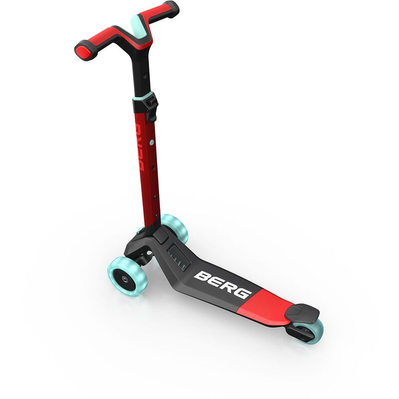 Berg Nexo Foldable Lights LED deck Scooter Red