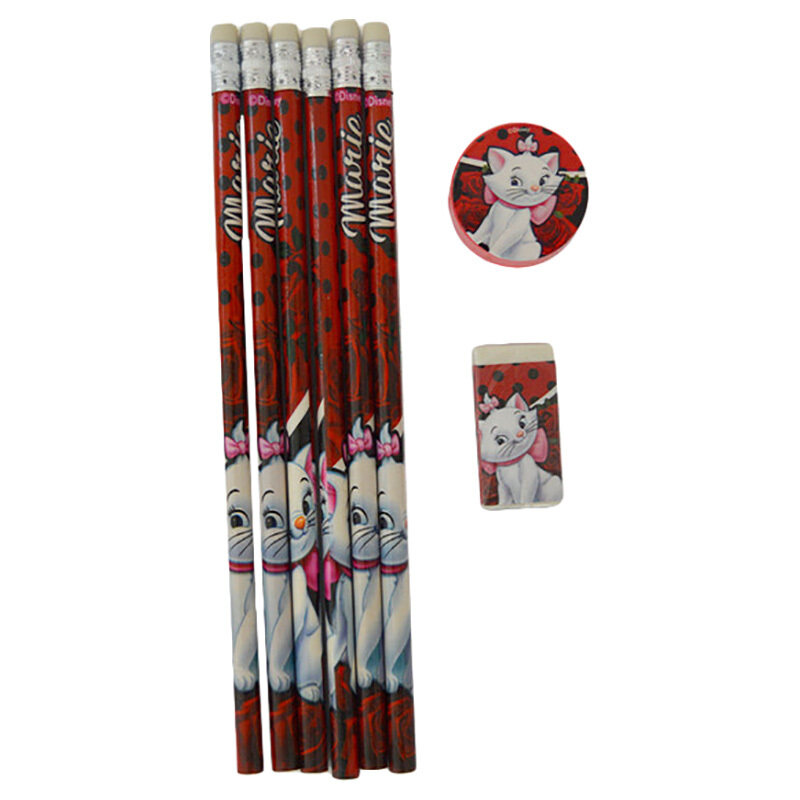 

Disney 8-Piece Marie Pencil Set, Red