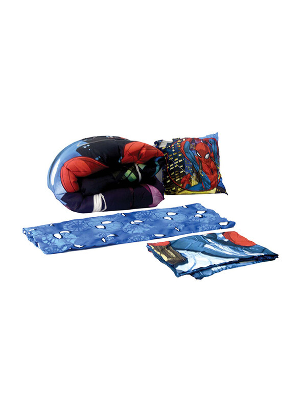 

Marvel Spider-Man Toddler Bed Comforter Set, 165 x 230cm, 4 Piece, Multicolour