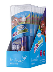 Brush Baby New Kidzsonic Rocket Electric Toothbrush, 2 Pieces, Multicolour