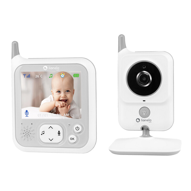 Lionelo Babyline 7.1 Video Baby Monitor, White