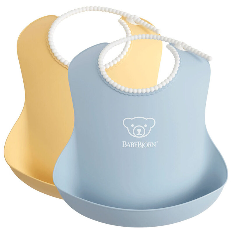 

Babybjorn Baby Bib, 2 Piece, Powder Yellow/Powder Blue