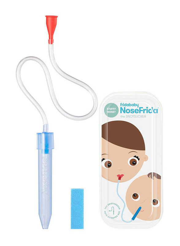 

Frida Baby Fridababy NoseFrida Nasal Aspirator with Travel Case, Blue/Red