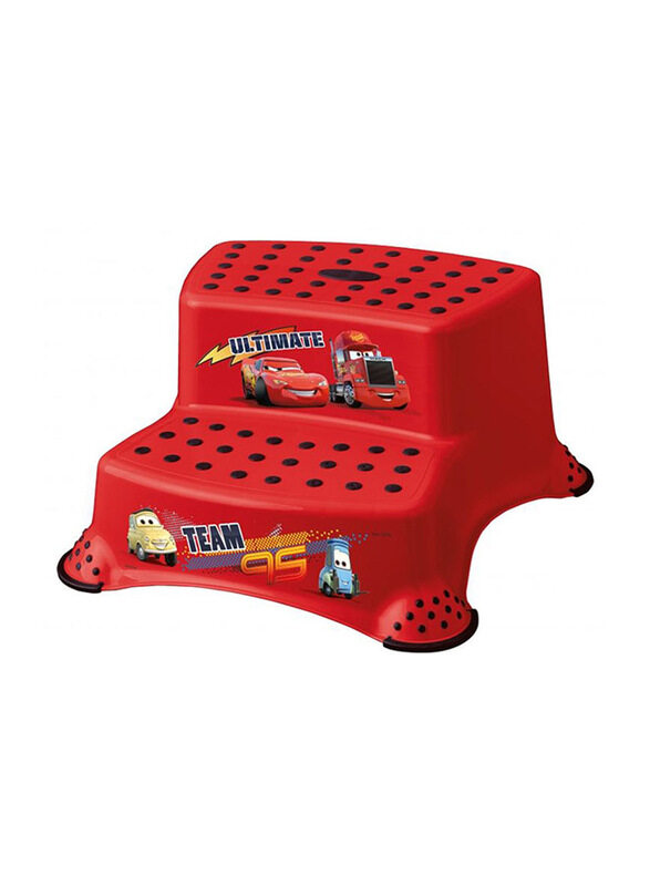 Keeeper Double Step Stool Disney Car, Red