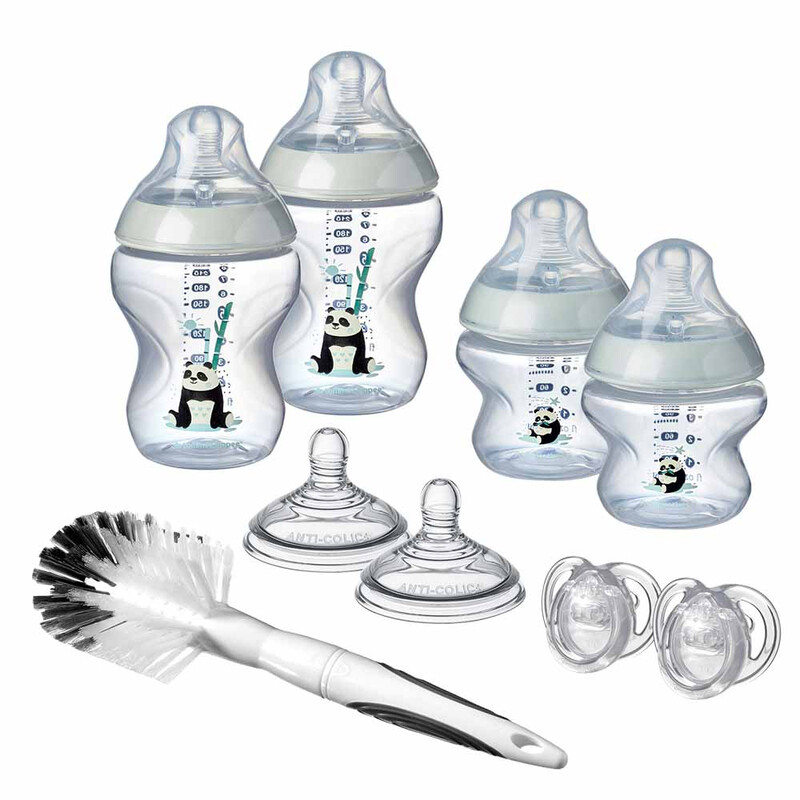 

Tommee Tippee Closer to Nature Feeding Bottle Kit, Clear/White