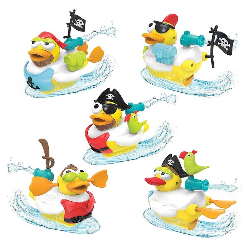 Yookidoo Jet Pirate Duck Bath Toys for Kids, Multicolour