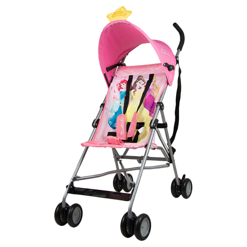 

Disney Princess 3D Crown Lightweight Buggy Stroller, Light Pink