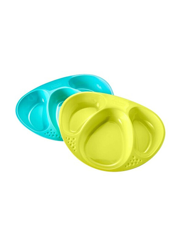 

Tommee Tippee Explora Section Plates, 2 Pieces, Blue/Green