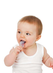Brush Baby Soft Teether Brush for Babies and Toddlers, Clear