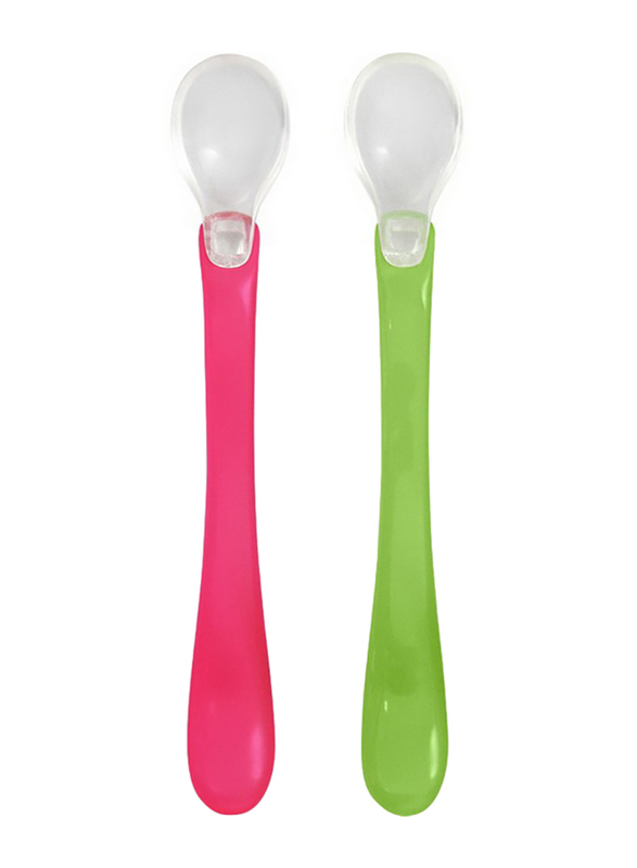 Green Sprouts Feeding Spoons 2Pcs-Set Pink/Green