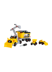 Theo Klein Cat Screw 4 in 1 Truck Building Set, 96 Pieces, Ages 3+