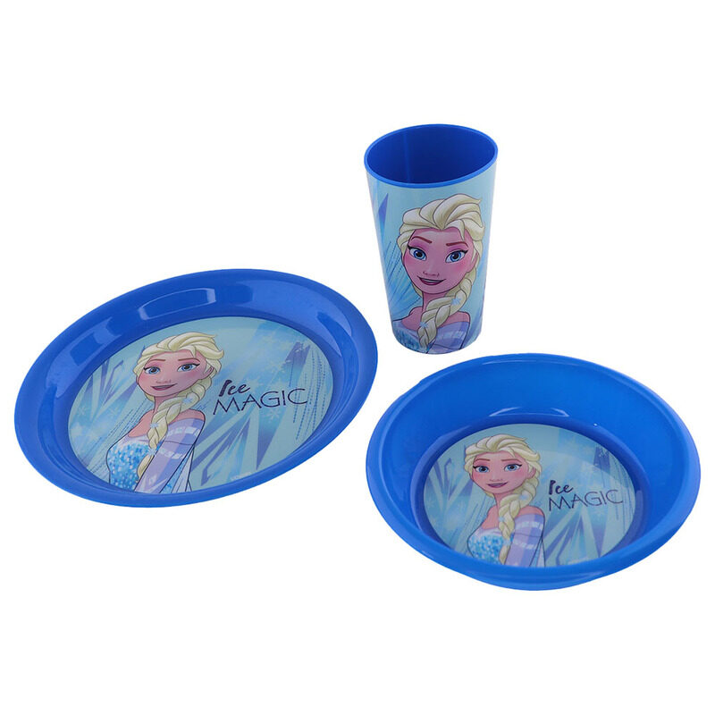 

Disney Frozen Dinnerware Set, 3 Pieces, Blue