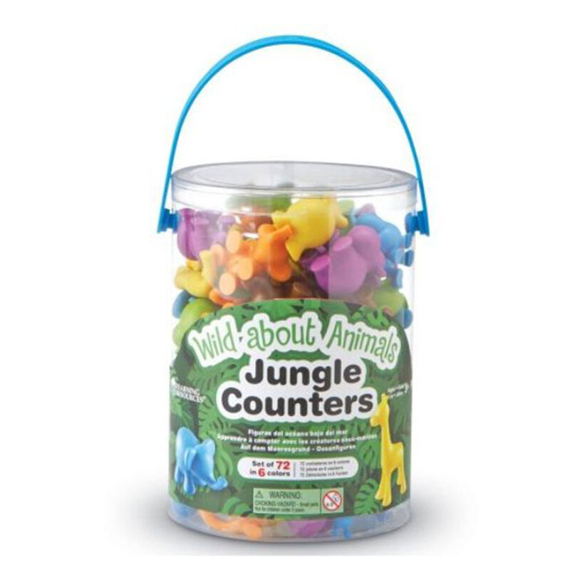 

Learning Resources Wild About Animals Jungle Counters Set, 72 Pieces, Ages 3+