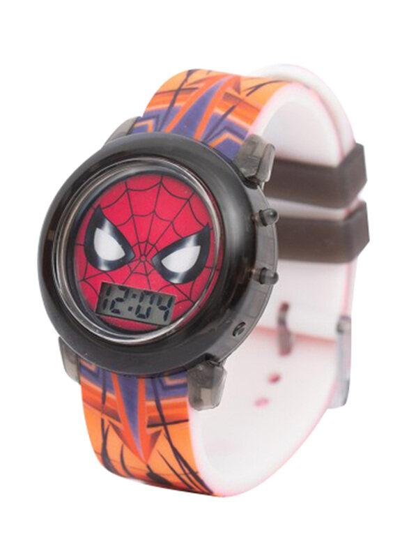 

Marvel Spiderman Watch With Colourful Changing Lights, Multicolour