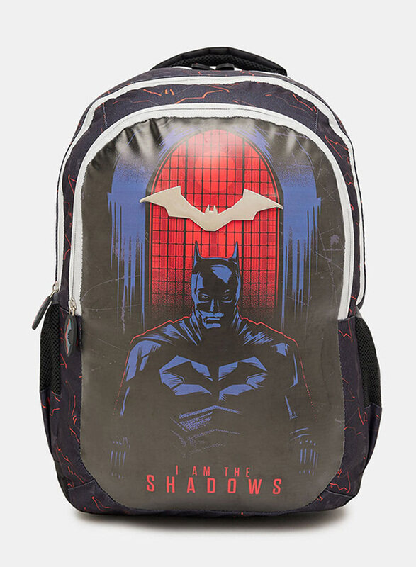 

Warner Bros 18inch Batman I Am The Shadows Backpack for Boys, TBT22BMASBP218, Multicolour