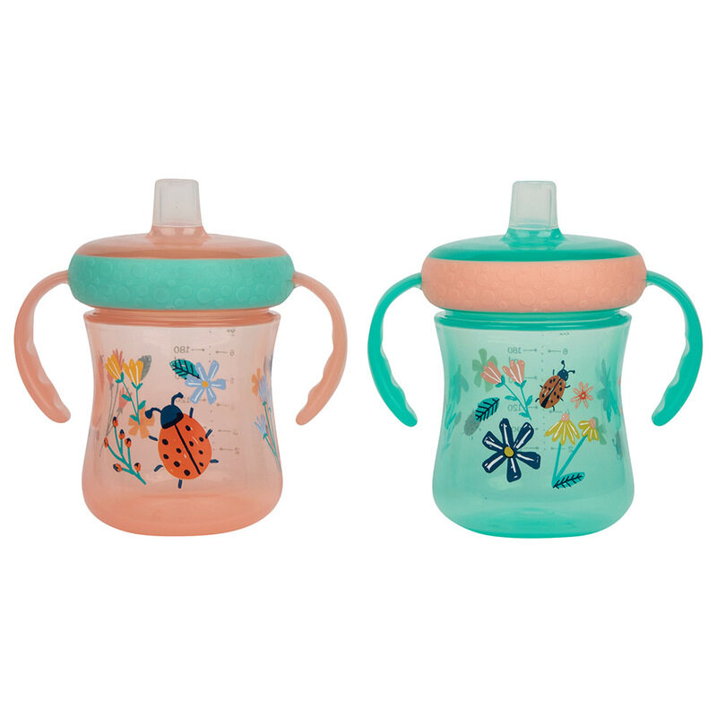 

The First Years Soft Spout Trainer Feeding Cup, 2 Pieces, 6+ Months, Multicolour