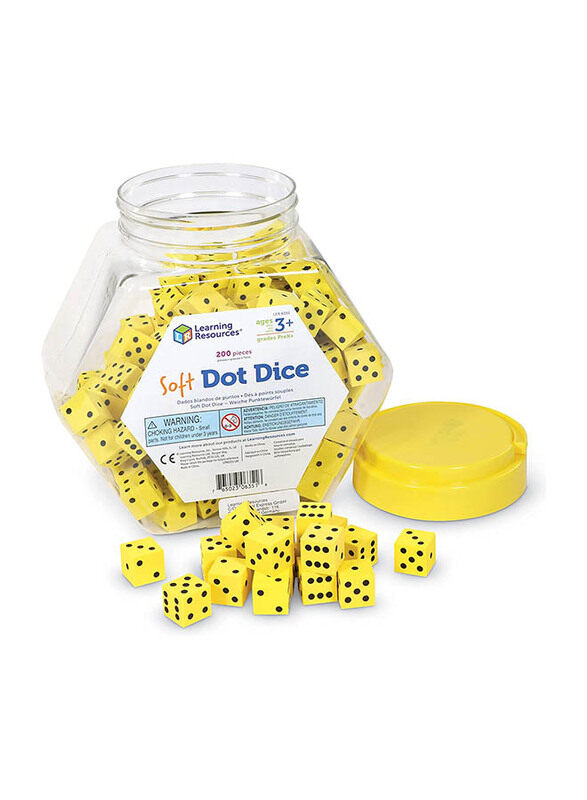 

Learning Resources Hands-On Soft Dot Dice, 200 Pieces, Ages 3+