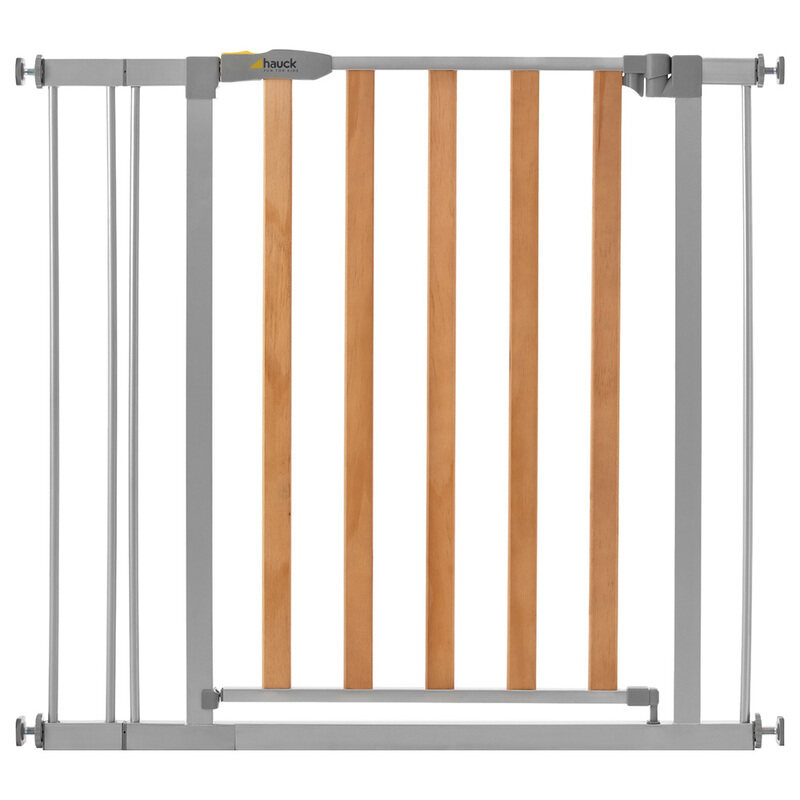 

Hauck 9cm Woodlock 2 Safety Gates with Extension, Silver