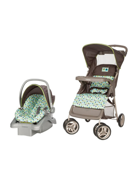 

Cosco Lift & Stroll Elephant Squares Travel System, Multicolour