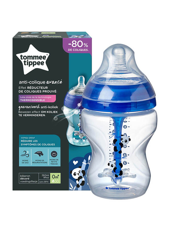 Tommee Tippee Advanced Anti-Colic Feeding Bottle 260ml, Blue