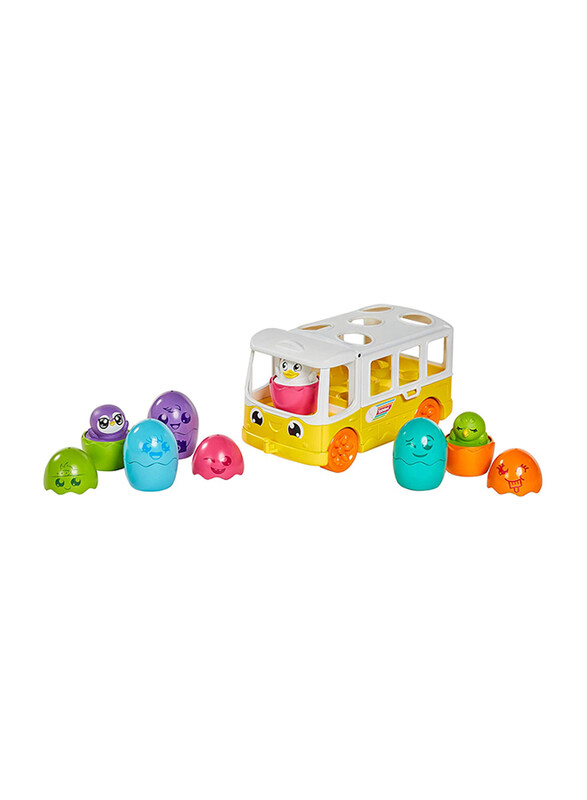 Tomy Hide & Squeak Egg Bus Baby Toy, 13 Pieces, Ages 3+