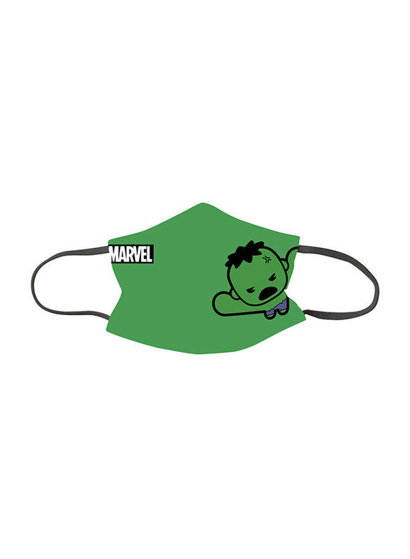 

Marvel Hulk Kids Face Mask Covering, Green, Small