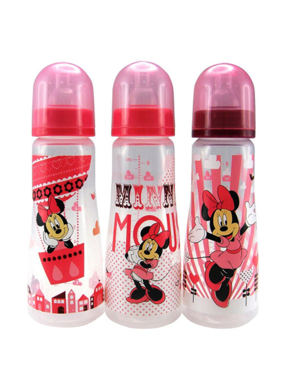 

The First Years Disney Baby Minnie Mouse Slim Bottles, 3 Pieces, Pink