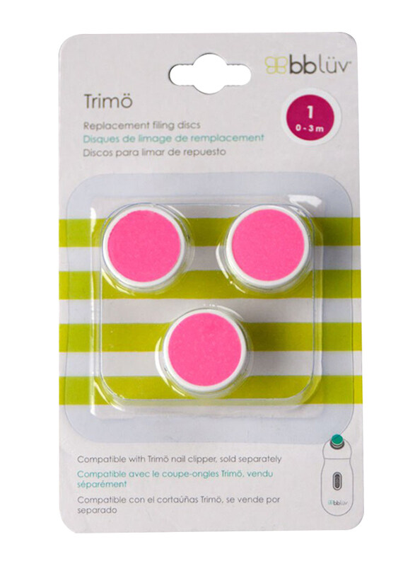 

BBLuv 3 Pieces Trimo Replacement Filing Discs, Step 1, Pink