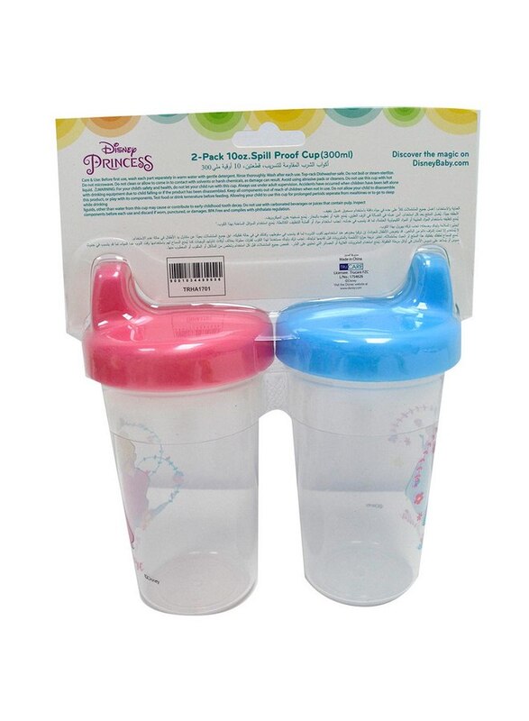Disney 300ml Baby Sippy Cup 2pcs, Multicolour