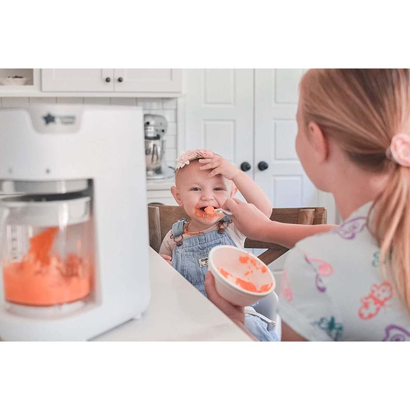 Tommee Tippee Quick Cook Baby Food Steamer Blender, White