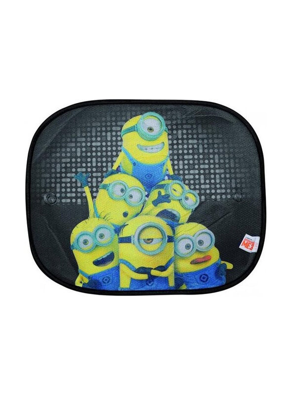 Kaufmann Hits4kids Minions High Mesh Side Window Sun Shade, Multicolour