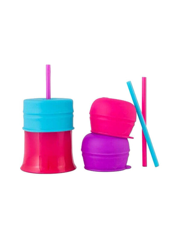 

Boon Snug Stretchy Silicone Reusable Lids + Straws & Containers, Multicolour