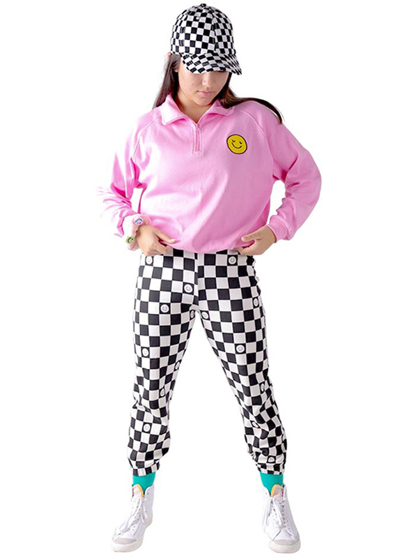 Aiko Long Sleeve Zipper Sweat Top for Girls, 9-10 Years, Pink