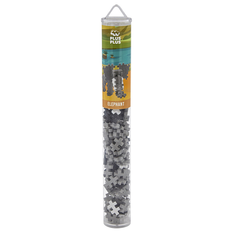 

Plus Plus Elephant Tube, 100 Pieces, Ages 5+