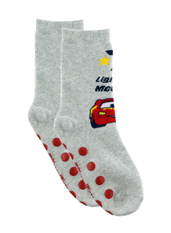 

Disney Cars Kids Anti Slip Socks, 2-5 Years, Grey