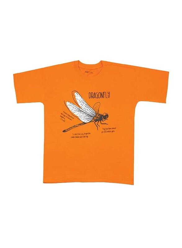 

Aiko Boys Stylish Printed T-Shirt, 3-4 Years, Orange