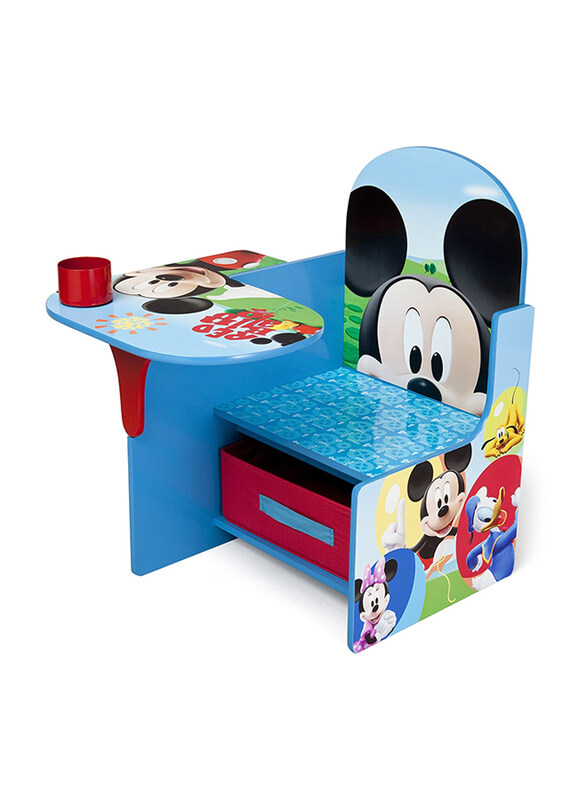 

Delta Furniture Mickey Mouse Chair Desk with Storage Bin, Multicolour
