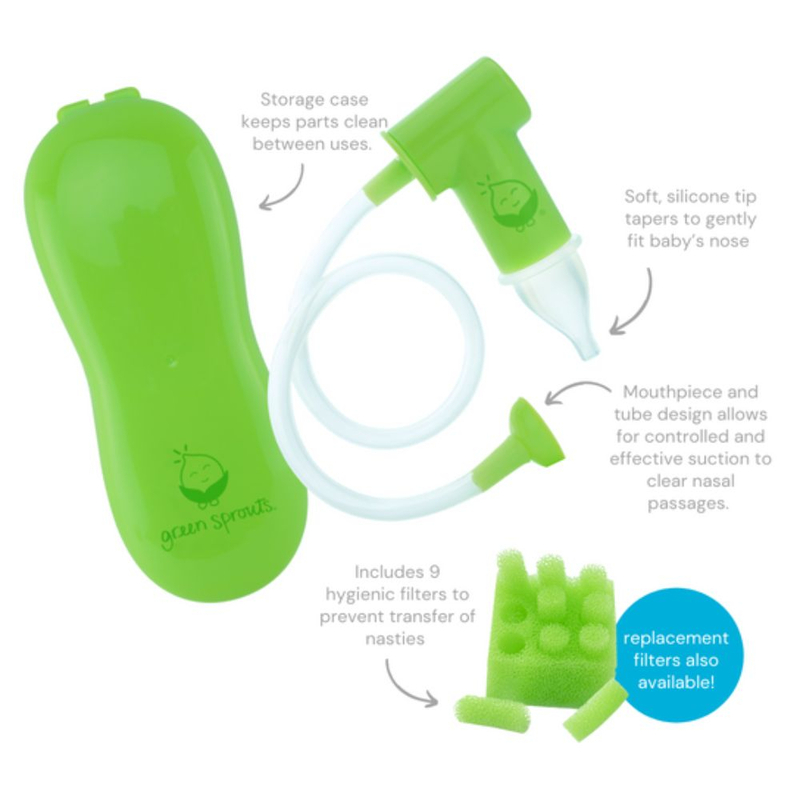 Green Sprouts 9 Pieces Replacement Filter For Nasal Aspirator