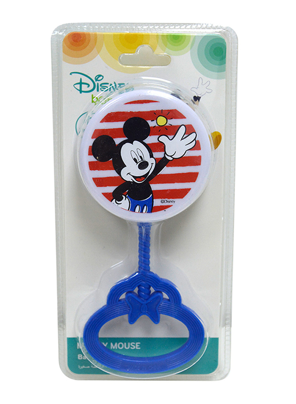 

Disney Mickey Mouse Baby Rattle Toy, Blue