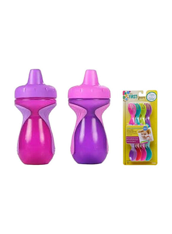 

The First Years Feeding Set for Girls, Multicolour