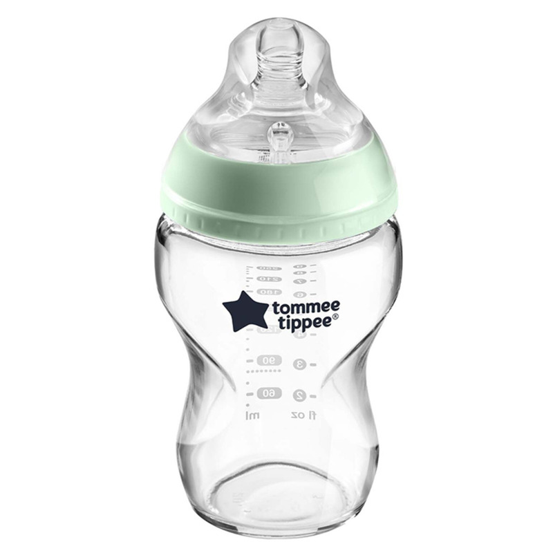 Tommee Tippee Glass Bottle 250ml, Clear